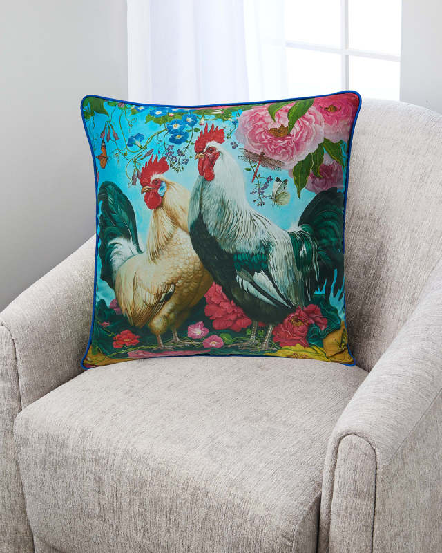 Two Brothers Silk Pillow